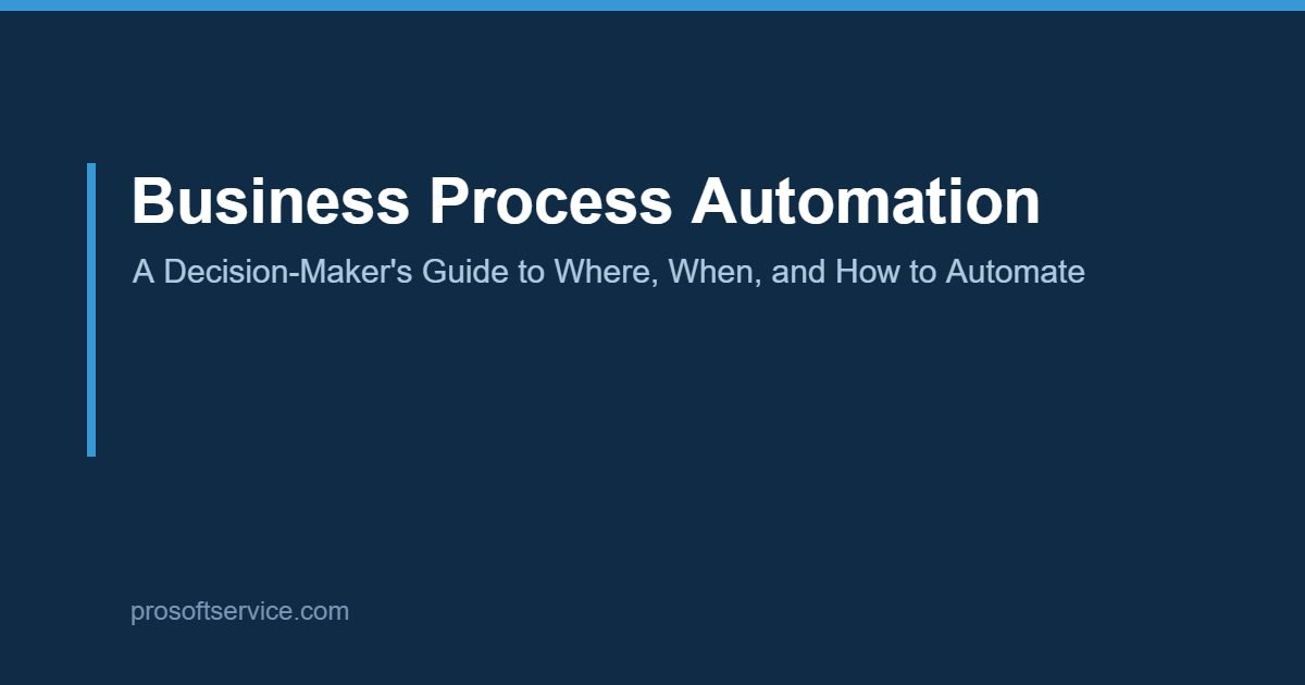 Abstract banner illustrating business process automation strategy for business and technology decision-makers